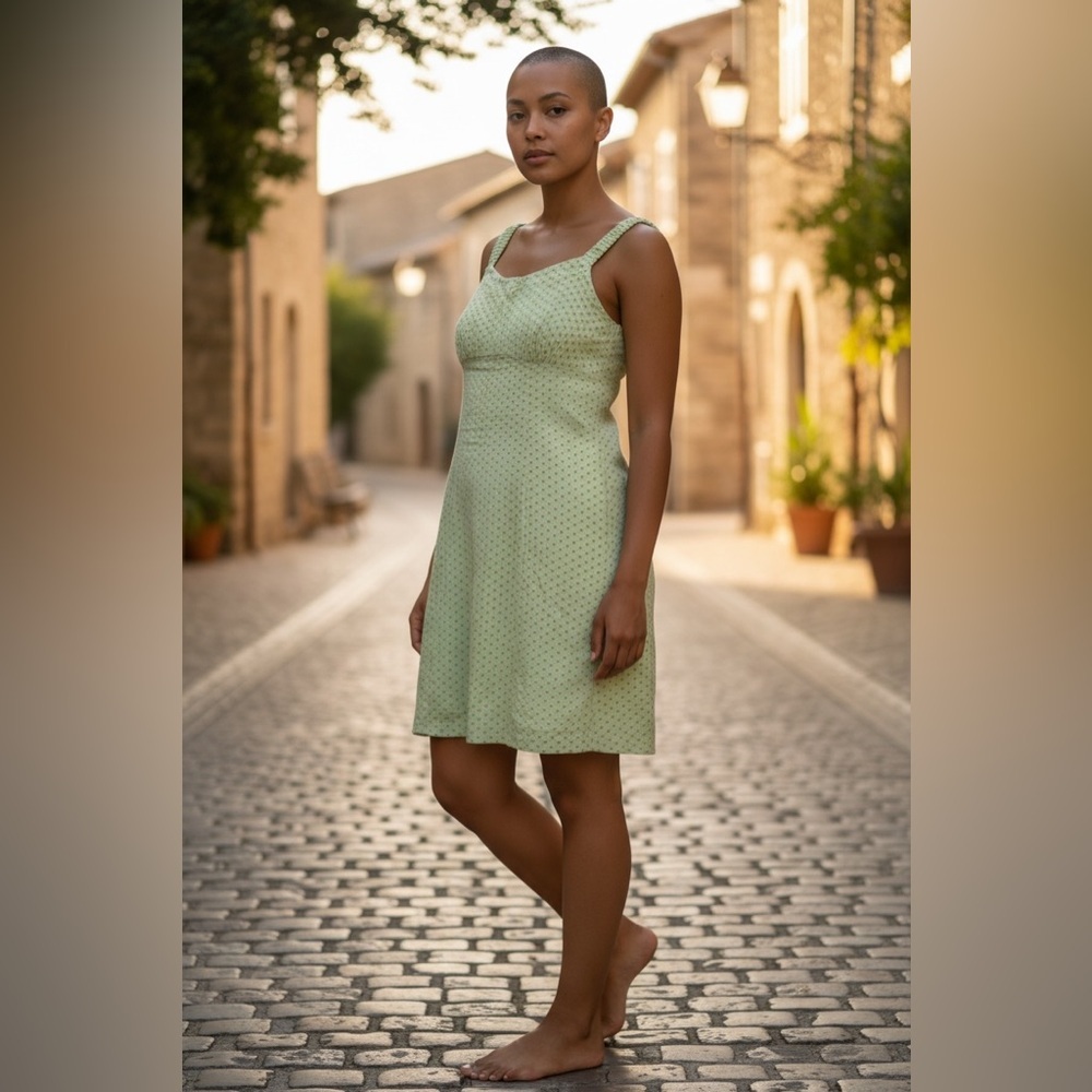 Free People Elegant Green Summer Dress
